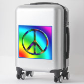 Sticker Hippie Peace LG (Sur valise)