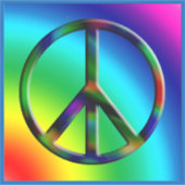 Sticker Hippie Peace LG (Devant)