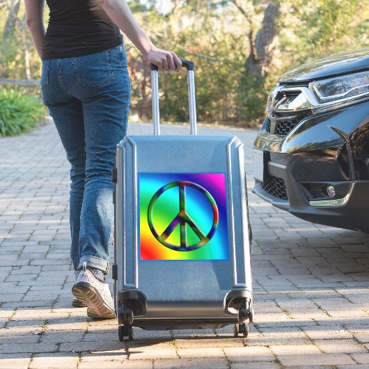 Sticker Hippie Peace LG (Valise Insitu)