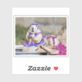 Sticker Hippies des chiens des Prairies (Feuille)