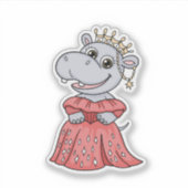 Sticker Hippo Princess (Devant)