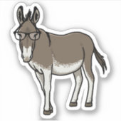 Sticker Hipster Donkey (Devant)