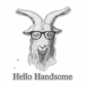 Sticker Hipster goat (Devant)