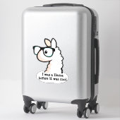 Sticker Hipster Llama (Sur valise)