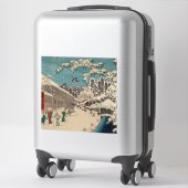 Sticker Hiroshige hiver paysage Japon pays (Sur valise)