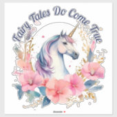 Sticker Histoire florale de la licorne (Feuille)