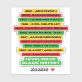 Sticker Hiveling Up Black History Timeline (Feuille)