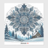 Sticker hiver (Feuille)