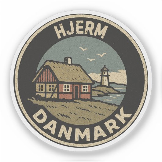 Sticker Hjerm, Danemark Danemark (Devant)