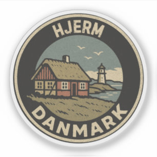 Sticker Hjerm, Danemark Danmark