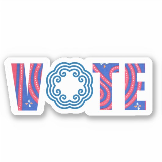 Sticker - Hmong Design (Devant)