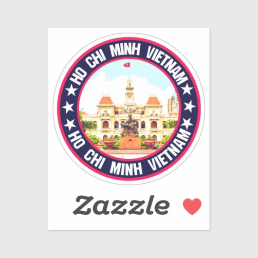 Sticker Ho Chi Minh (Feuille)