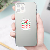Sticker Ho Ho Ho - Père Noël - Joyeux Noël (3) Design (Téléphone)