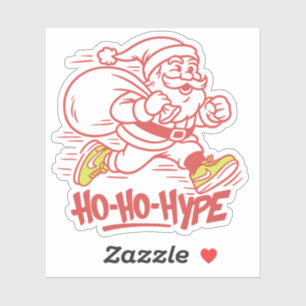Sticker "Ho-Ho-Hype - Basket Père Noël Streetwear