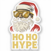 Sticker HO HO HYPE – Santa Gold (Recto)
