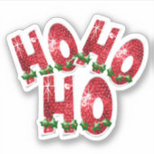 Sticker HO HO Red Christmas (Devant)