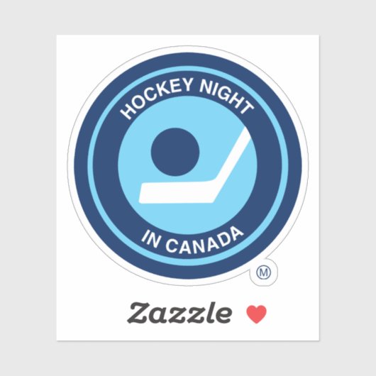 Sticker Hockey Night Retro (Feuille)