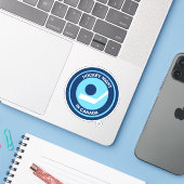 Sticker Hockey Night Retro (Ordinateur portable avec iPhone)