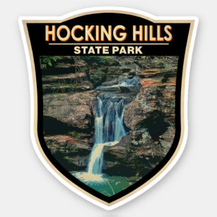 Sticker Hocking Hills State Park Ohio Art