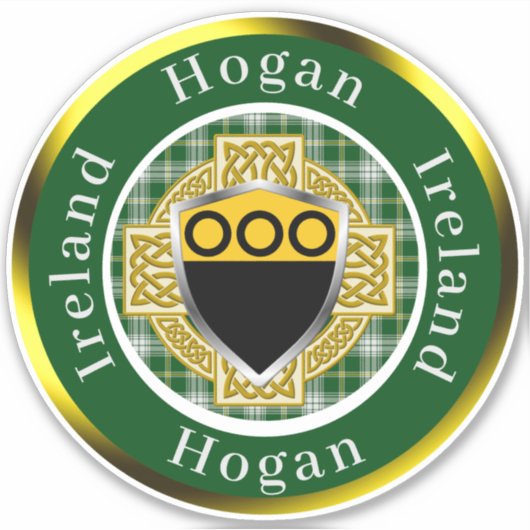 Sticker Hogan Shield & Croix celtique Personnalisé (Devant)
