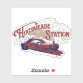Sticker HOGSMEADE Station Vintage Graphisme (Feuille)