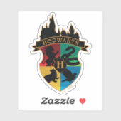 Sticker HoGWARTS™ Castle Crest House Insigne de fierté (Feuille)