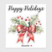 Sticker Holiday Holly (Feuille)