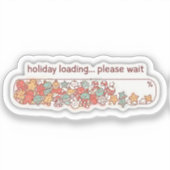 Sticker Holiday Loading Progress Bar Cute Christmas Vinyl (Recto)
