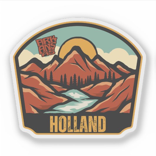 Sticker Holland, Arkansas (Devant)