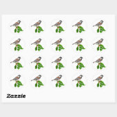 Sticker Holly Chickadee (Feuille)