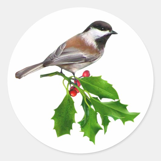 Sticker Holly Chickadee (Devant)