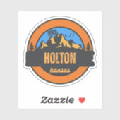 Sticker Holton, Kansas (Feuille)