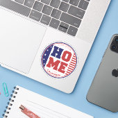 Sticker Home California (Ordinateur portable avec iPhone)