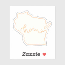 Sticker "Home" de l'État du Wisconsin