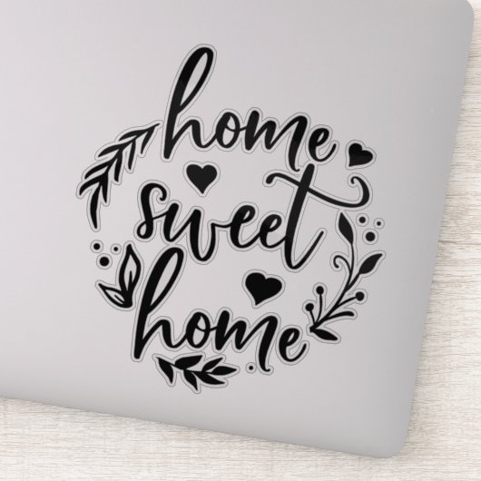 Sticker Home Design Home (Détail)