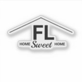 Sticker Home Sweet Home Noir Blanc (Devant)