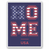 STICKER HOME USA (Devant)