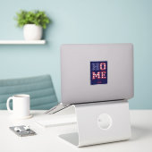STICKER HOME USA (Ordinateur portable sur le bureau)