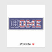 STICKER HOME USA (Feuille)