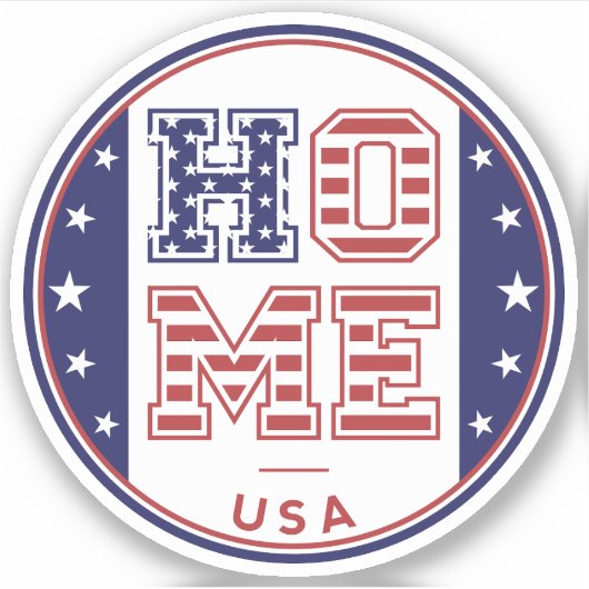 STICKER HOME USA (Devant)