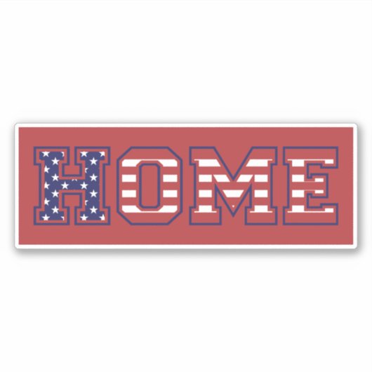 STICKER HOME USA (Devant)
