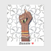 Sticker Hommage au Mois de l'histoire des Noirs : Diaspora (Feuille)