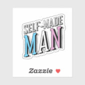 Sticker Homme autodidacte (Feuille)