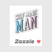 Sticker Homme autodidacte (Feuille)