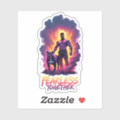 Sticker Homme Brave (Feuille)