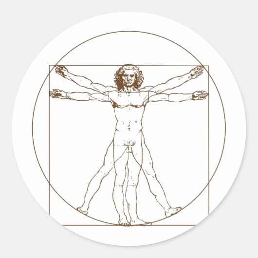 Sticker Homme Da Vinci Vitruvian (Devant)