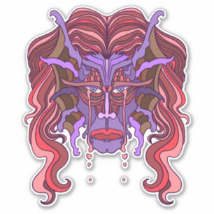 Sticker Homme de mer pourpre