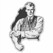 Sticker Homme en colère (Devant)