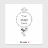 Sticker Homme Gracker Oiseau noir (Feuille)