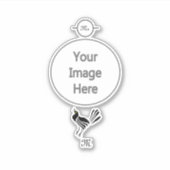 Sticker Homme Gracker Oiseau noir (Devant)